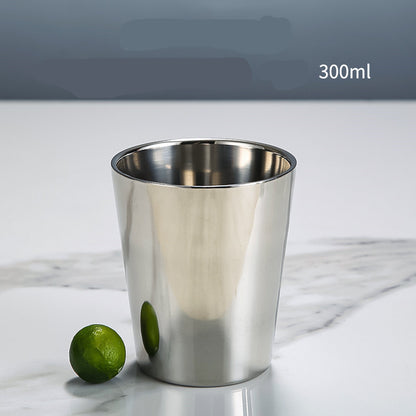 Stainless Steel Double Beer Mug Korean Style