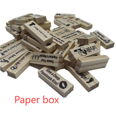 Couple Game Night Intimacy Block Tower Jenga Game Valentine Tumbling Tower Stacking Blocks Game Party Interactive Games 18