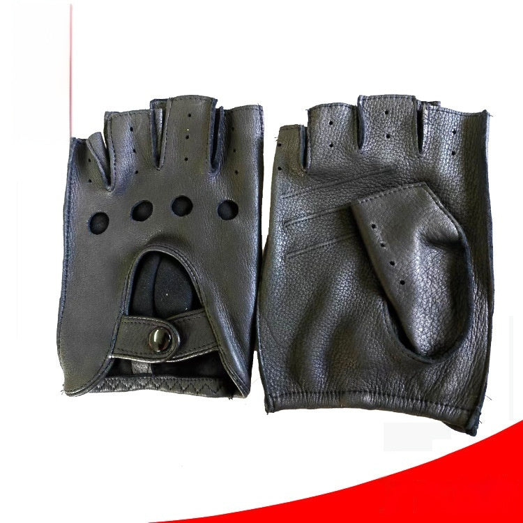 Winter Sheepskin Half Finger Gloves