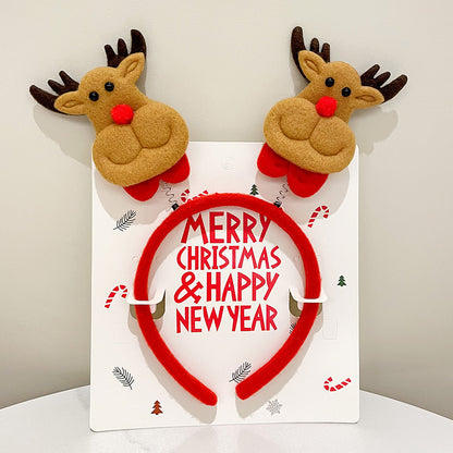Christmas Hairband Decoration Tree Headband Bow Hair Clip