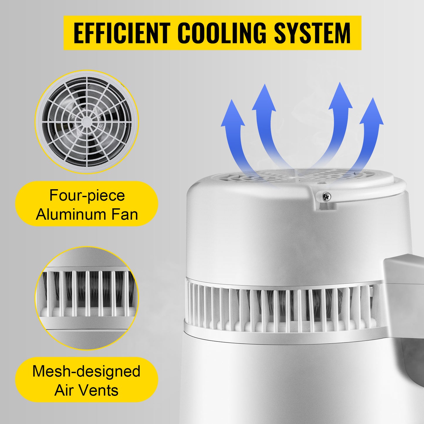 Newest 4L Dental  Medical Pure Water Distiller All Stainless Steel Internal