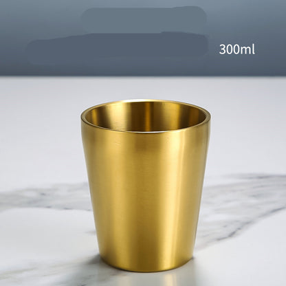 Stainless Steel Double Beer Mug Korean Style