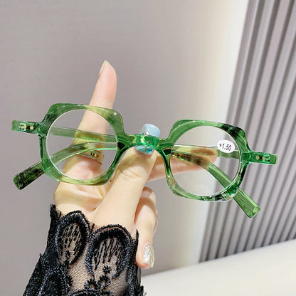 Anti-blue Light Retro Frame Presbyopic Glasses Men Old Reading Glasses