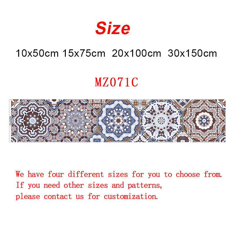 Retro European and American tiles stickers stairs kitchen bathroom decoration wallpaper