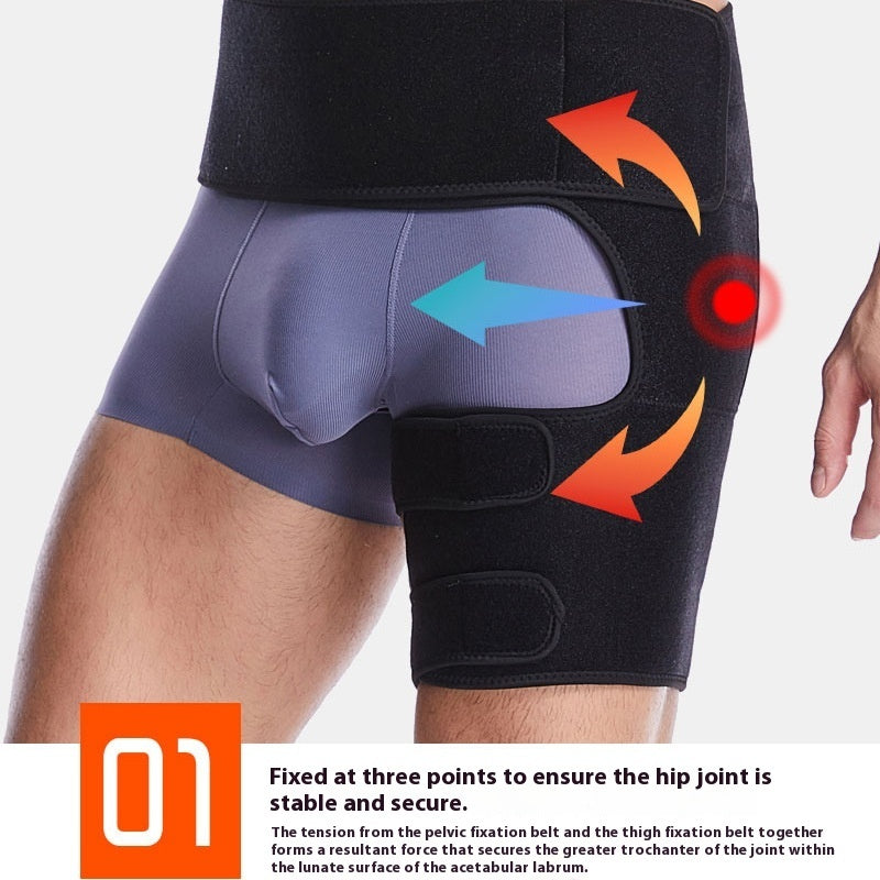Tight Pants Hip Protective Gear Running Sports Groin Protection Belt Prevent Muscle Strain