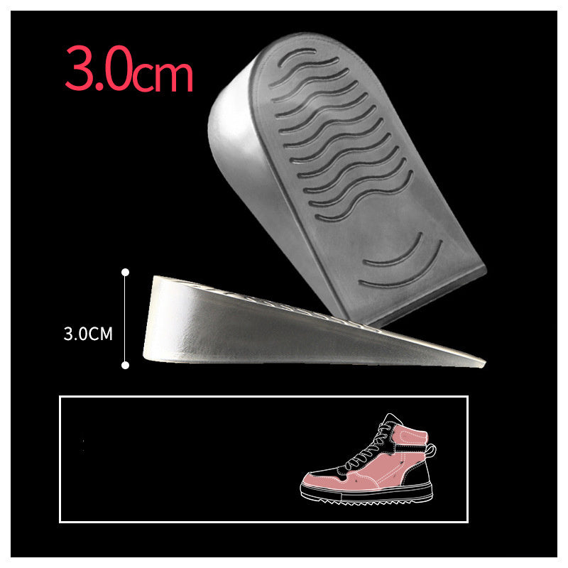 2 pairs of invisible silicone inner heightening insoles
