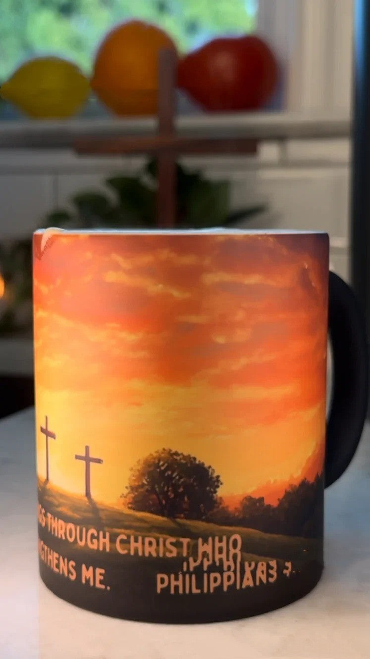 Scripture Verse Mug Coffee Cup Heat Change Color