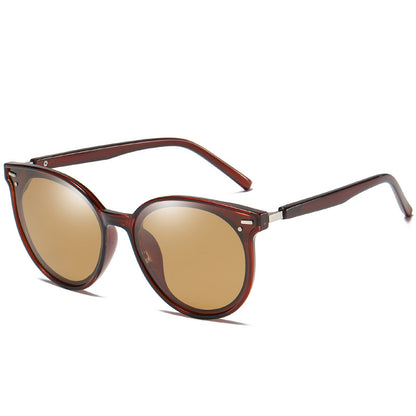 Fashion Round Frame Polarized Sun Glasses