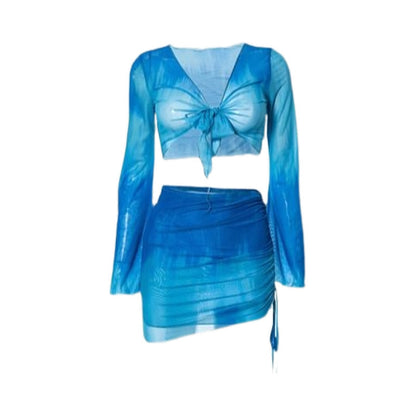 Women's Seaside Vacation Bikini Swimsuit Four-piece Set