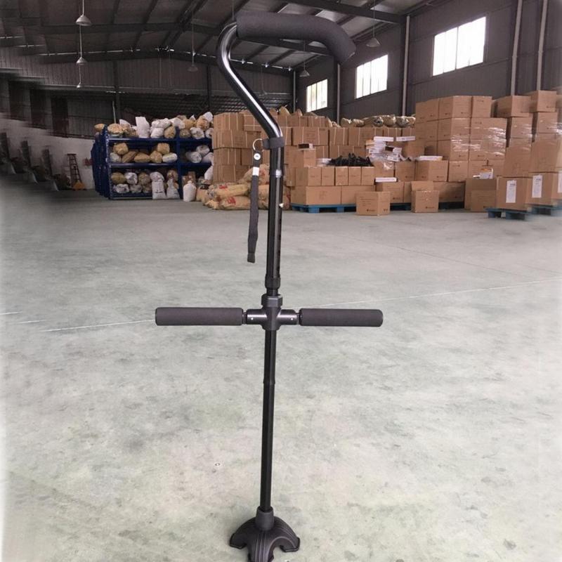 Alloy folding telescopic crutch