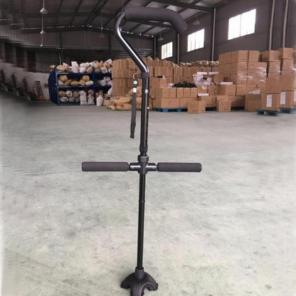 Alloy folding telescopic crutch