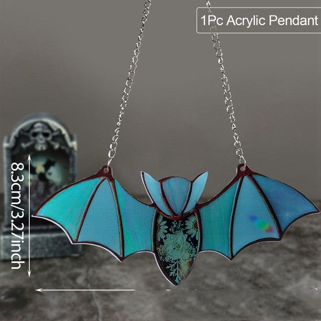 Halloween Decoration Hanging Acrylic Bat Pendant