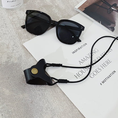 Sunglasses lanyard glasses hanging neck leather glasses leather clip