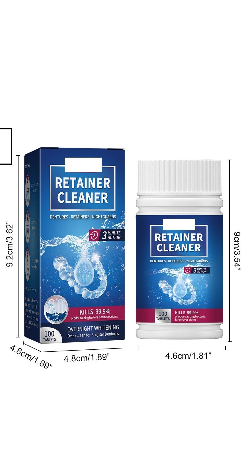 False Tooth Clean Sheet Dazzling White Denture Oral Cleaning