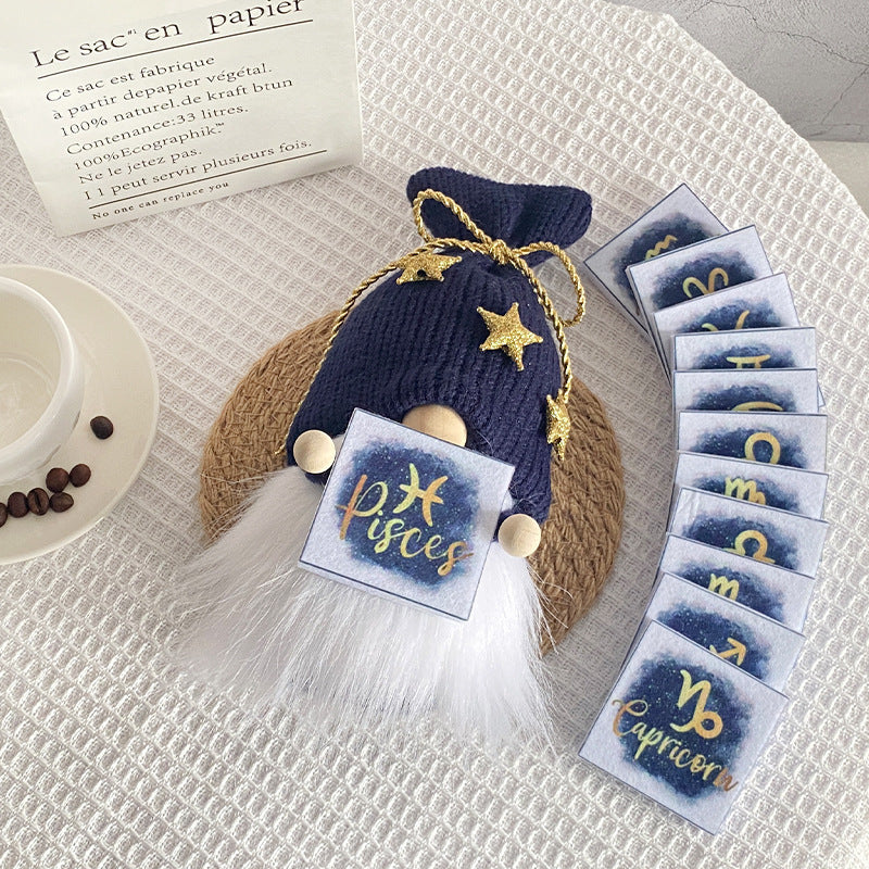 DIY Twelve Constellation Doll Ornaments Knitted Doll