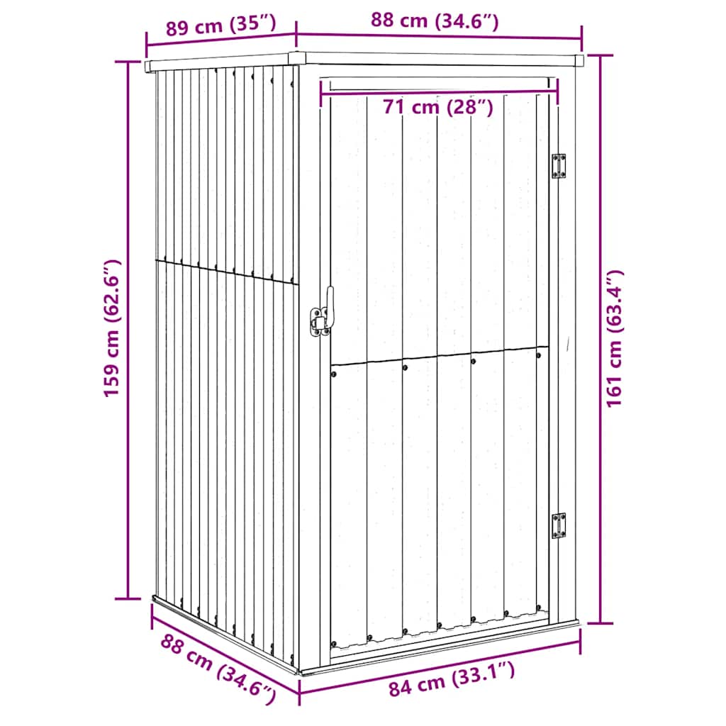 Garden Shed 88x Galvanized   Garden Shed 88x Galvanized