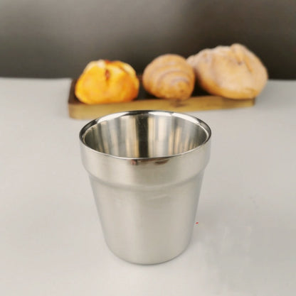 Stainless Steel Double Beer Mug Korean Style