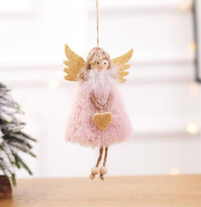 New Year Christmas Angel Doll Merry Christmas Decorations for Home Christmas Elf Tree Pendant
