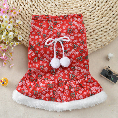 Christmas Dress Holiday Festive Outfit New Year Pet Clothes
