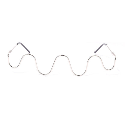 Handmade diamond half-rim glasses
