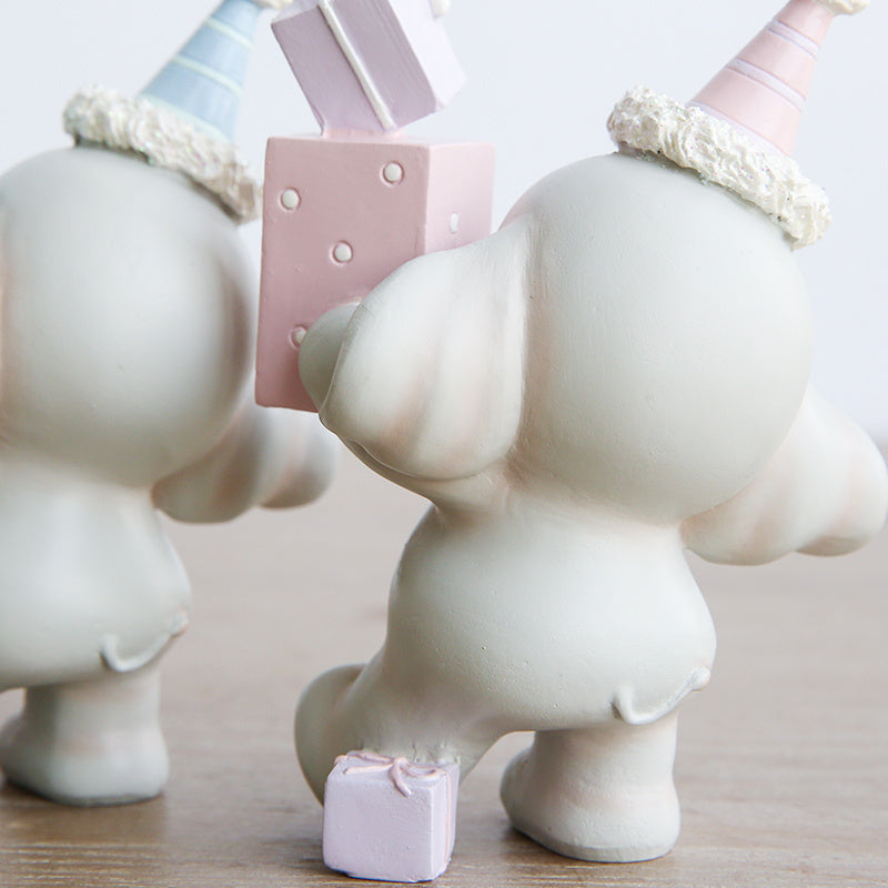 TV cabinet decoration cute girl resin home decoration