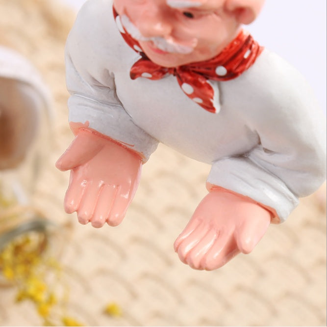 Punch-free seamless adhesive hook multi-function creative cartoon chef hook hook kitchen bathroom supplies