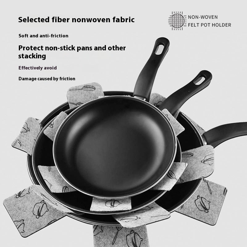 Kitchen Insulation Potholder Household Tableware Pot Anti-scratch Protective Cover