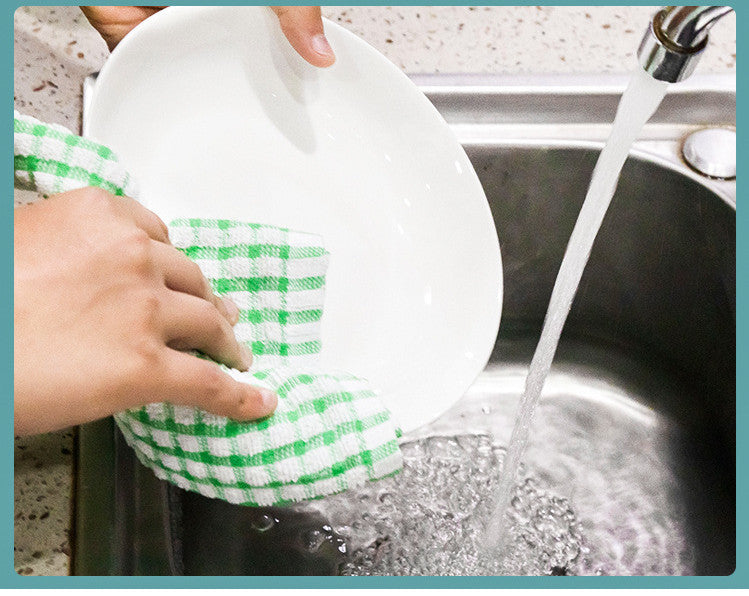 Dish Cloth Pure Cotton Kitchen Does Not Shed Hair And Absorbs Water
