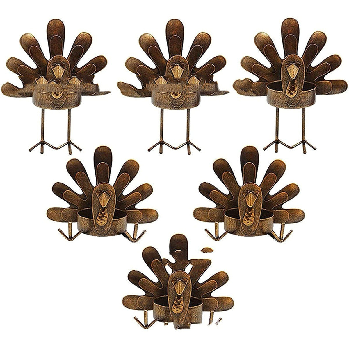 Turkey Candle Holder Retro Metal Scented Candlestick For Living Room Bedroom Bathroom Decoration
