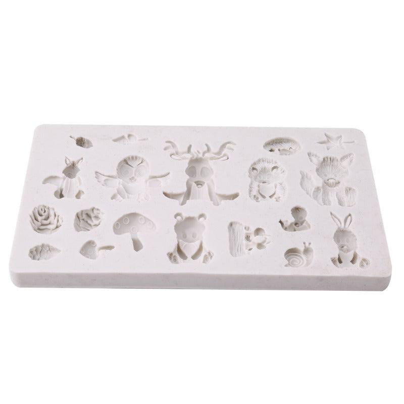 Forest Animal Squirrel Fondant Silicone Mold