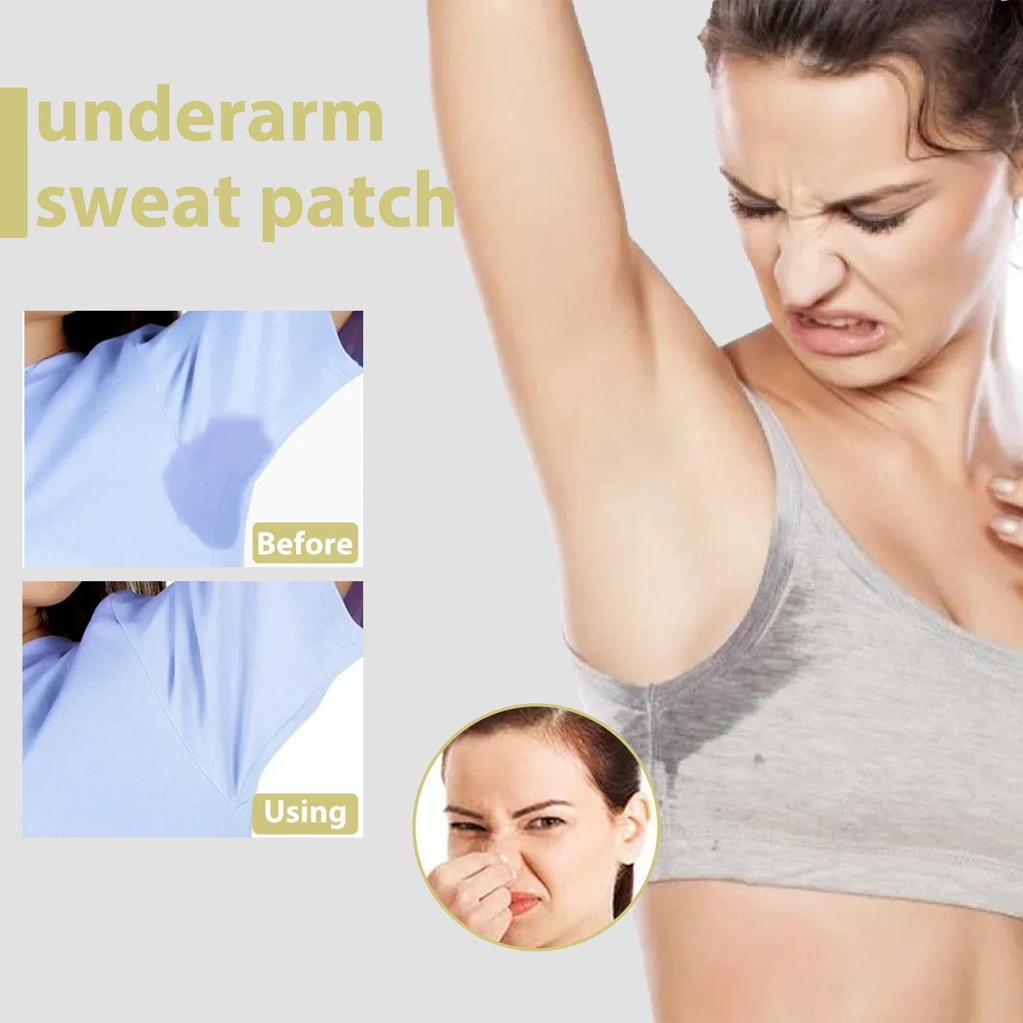 Ilho Underarm Antiperspirant Stick Invisible Long-lasting Anti-sweat And Sweat-absorbing Summer Antiperspirant Patch