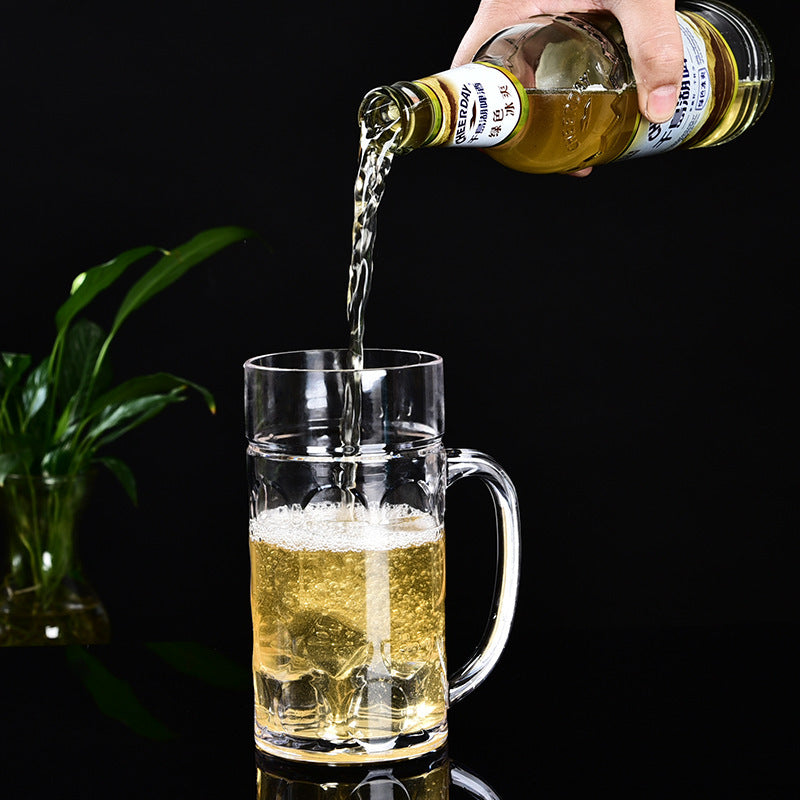 Plastic Beer Pineapple Mug With Handle