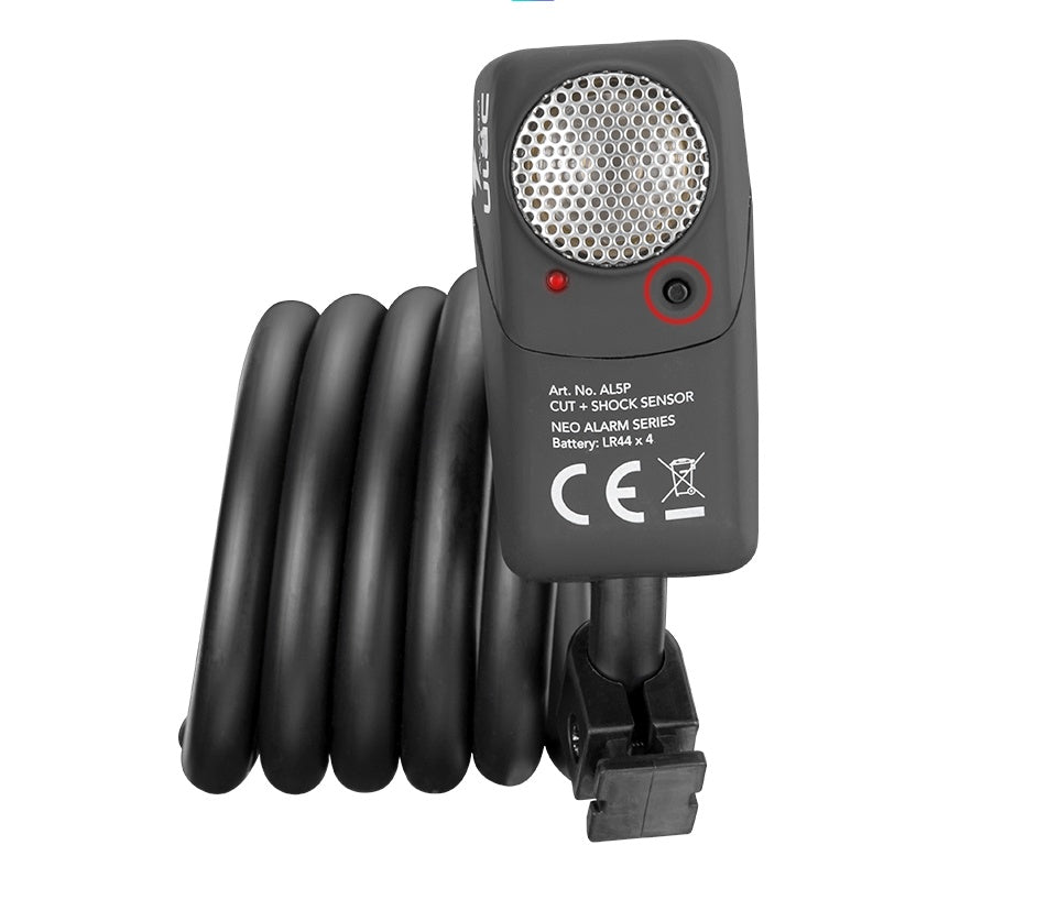 Bicycle lock alarm horn