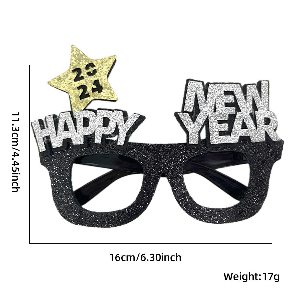 New Year Party Decoration Glasses Party Photo Props