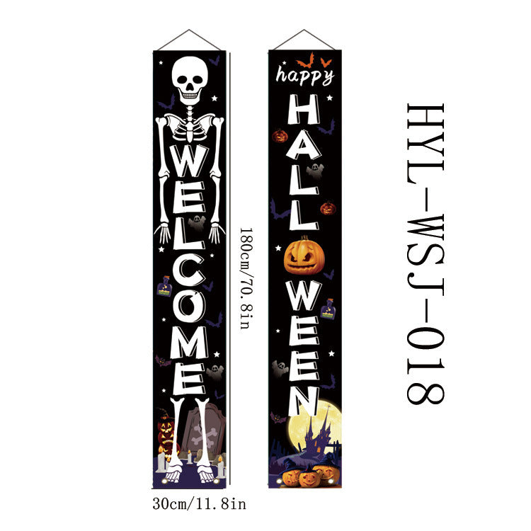 Halloween Curtain Hanging Banner Party Decoration