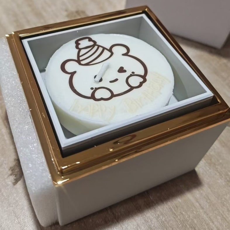 Holiday Birthday Surprise Cake Candle Box
