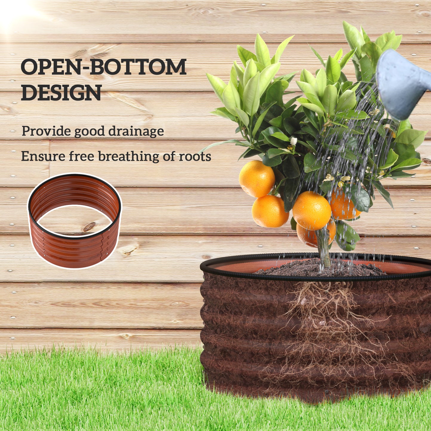 Set of 2 Raised Garden Bed