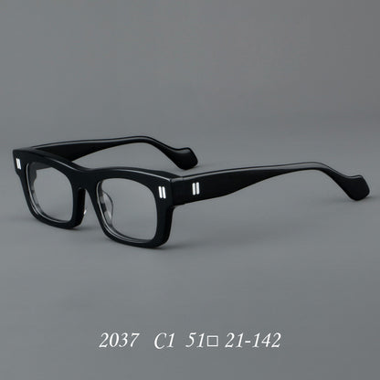 Thick Plate Glasses Patchwork Retro Frame