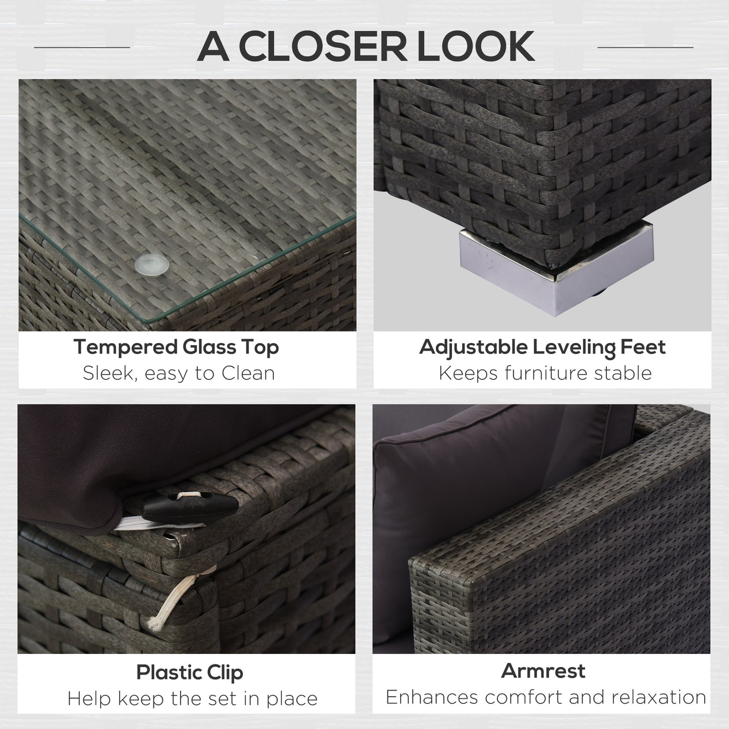 5-Piece Outdoor Sectional Furniture