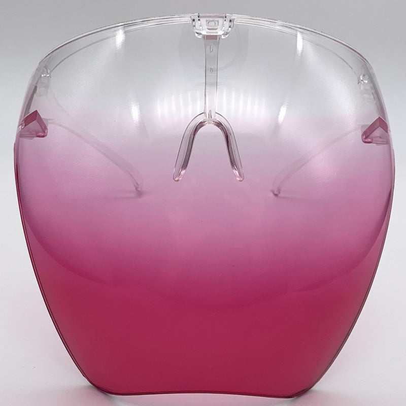 Face Screen Anti-droplet Anti-fog Windproof Eye Protection Dustproof Lampblack Mask Transparent Full Face Head Cover