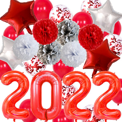 New Year Party Balloons New Year Decoration Balloon Set