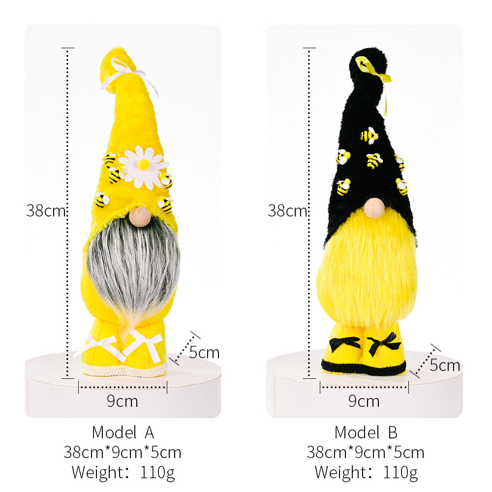 Bee Standing Ornament Doll Faceless Doll Elf Doll Creative Children