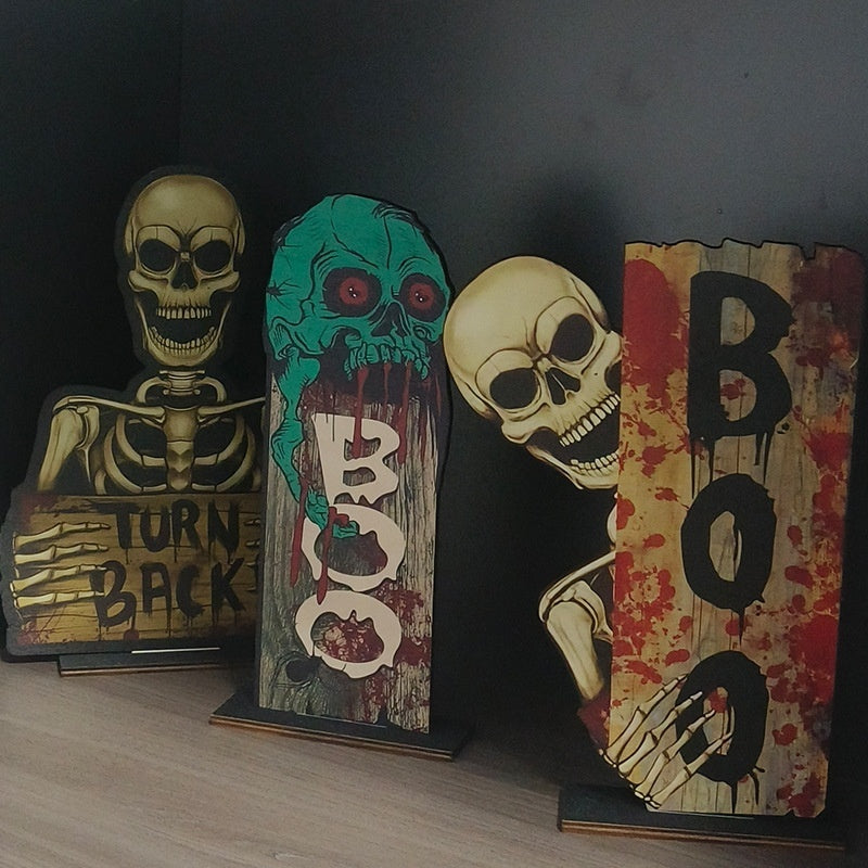 Wooden Retro Creative Decoration Halloween Decoration