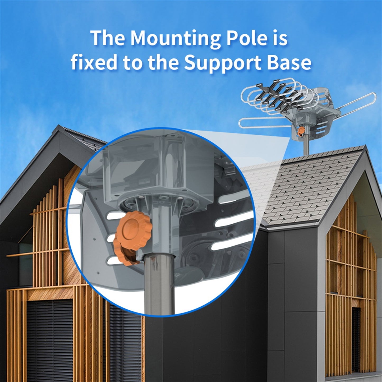 Outdoor Antenna, Without Bracket, 360 Degree Rotation Of US Spec