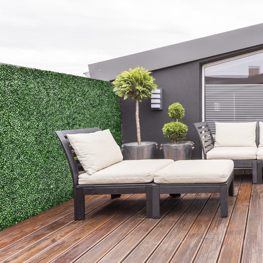 12PCs Grass Wall Panels, 20" X 20" Artificial Grass Wall Decor, Greenery Backdrop Panels Wall For Outdoor, Indoor, Garden, Fence, Backyard, Light Green
