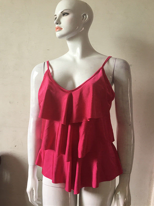 new suit Color Explosion size Siamese swimsuit Sexy Swimwear bikinis backless cover large belly