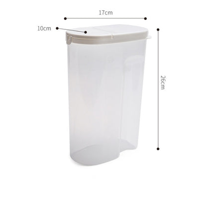 Whole grains sealed cans plastic kitchen food storage box