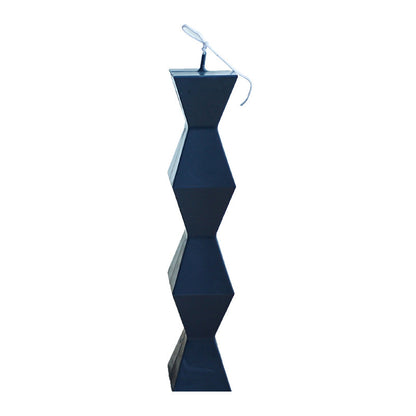 Geometric abstract candle stencil