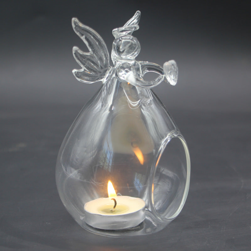 Wishing angel candle holder