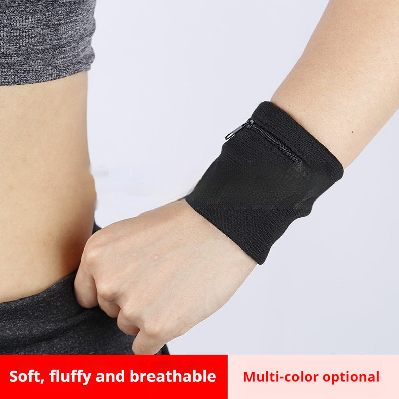 Fitness Zipper Athletic Wristguards Wrist Bag